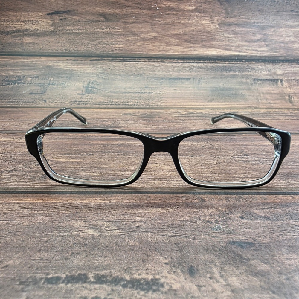 Ray-Ban RB 5169 2034 Black Clear Rectangular Eyeglasses Frames 54-16-140